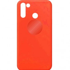 Capa para Motorola Moto G8 - Emborrachada Premium com PopSocket Laranja